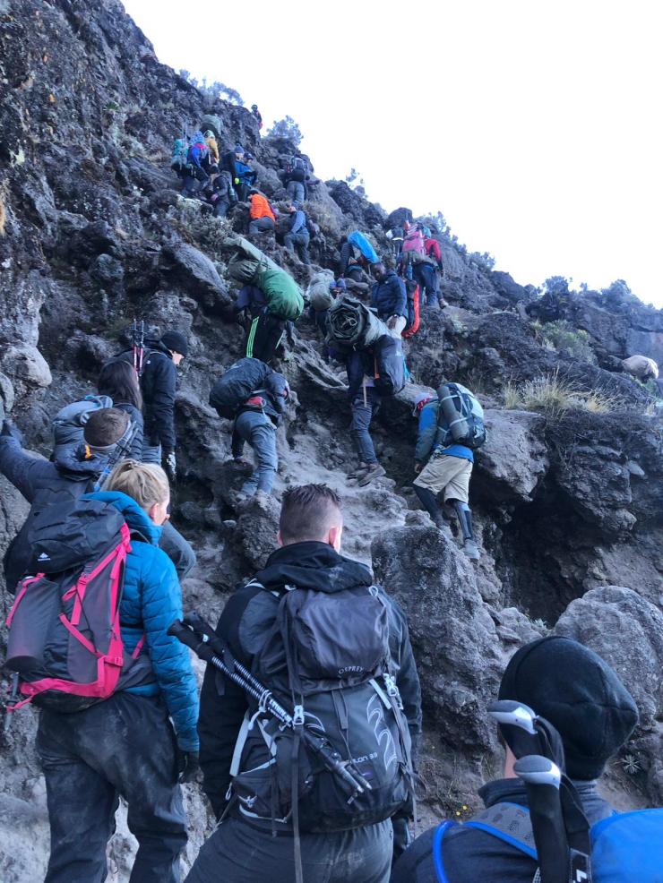 Beklimming Barranco wall