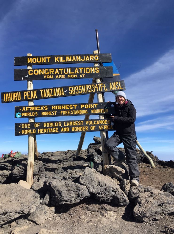 Op Uhuru peak, Kilimanjaro