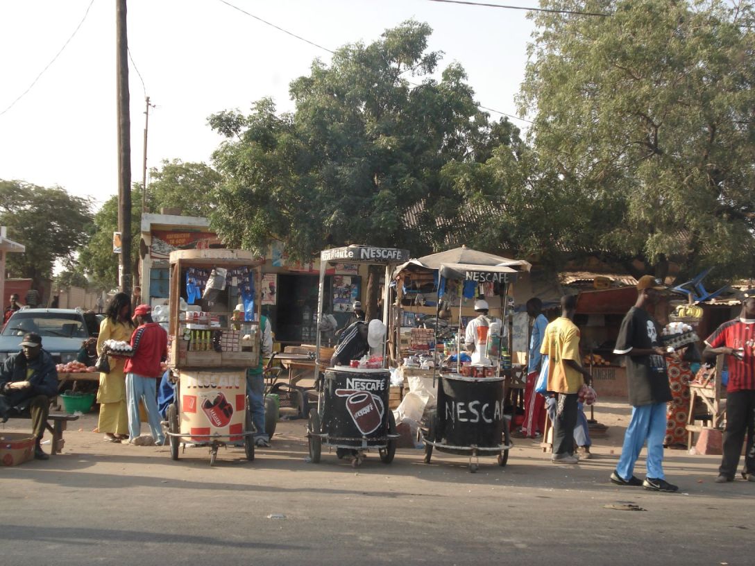 Busstation in Senegal