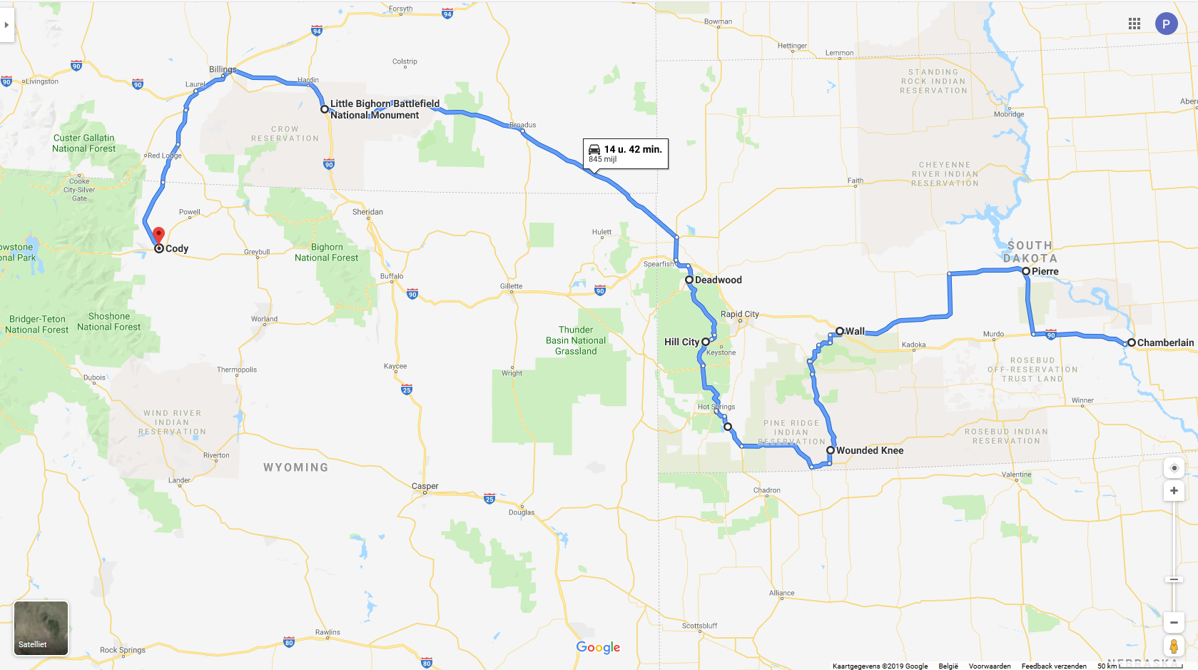 Roadtrip amerika route