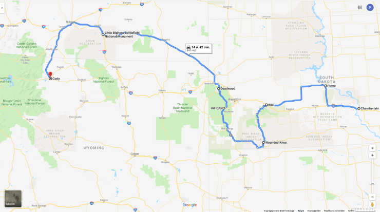 Roadtrip amerika route