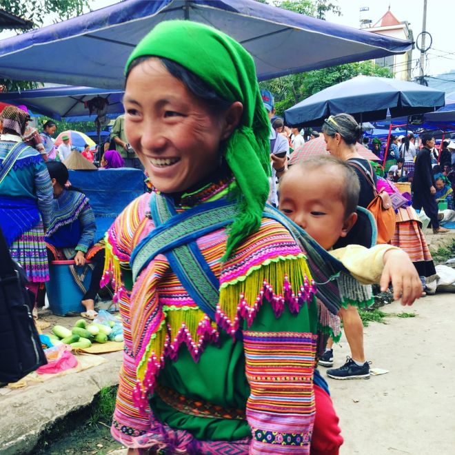 Vietnam Bac Ha markt