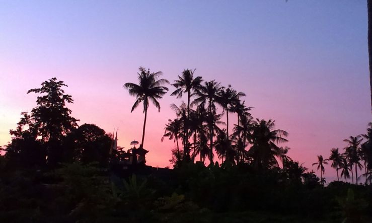 Bali lovina zonsondergang