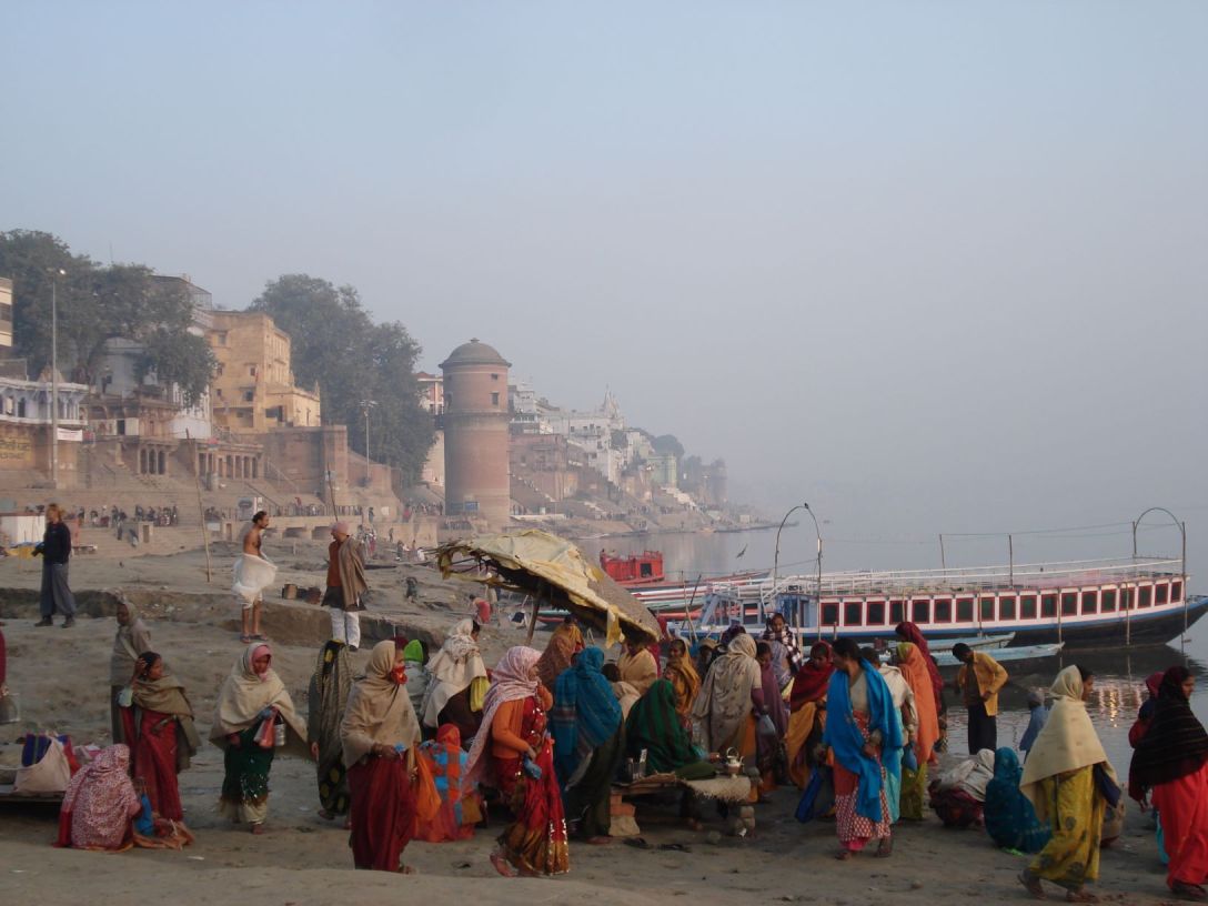 zonsopgang Assi ghat Varanasi