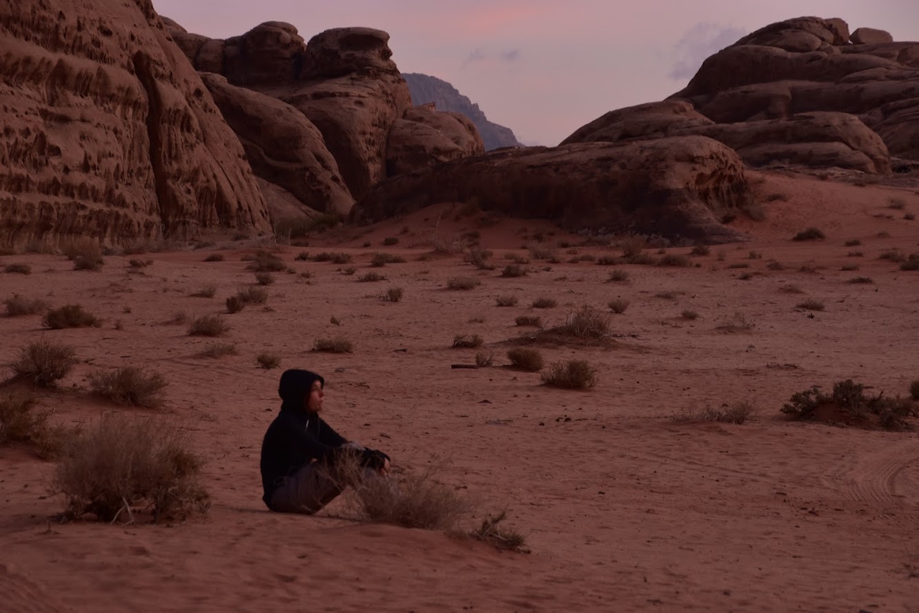 mijmeren in wadi rum